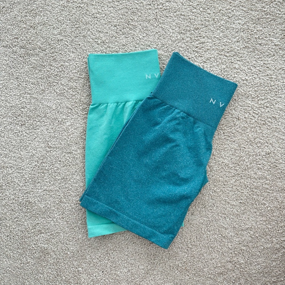 NVGTN pro shorts bundle - mint and teal